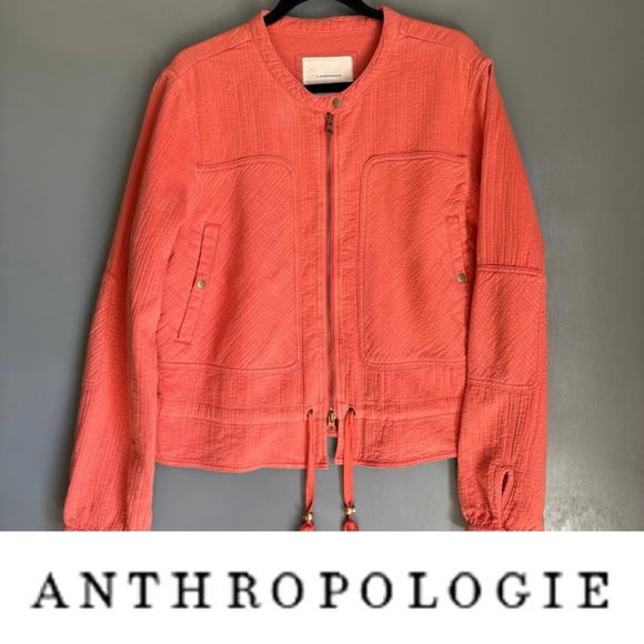 Anthropologie Jackets & Blazers - Gorgeous, Anthropologie Joyce Textured Moto Jacket❤️